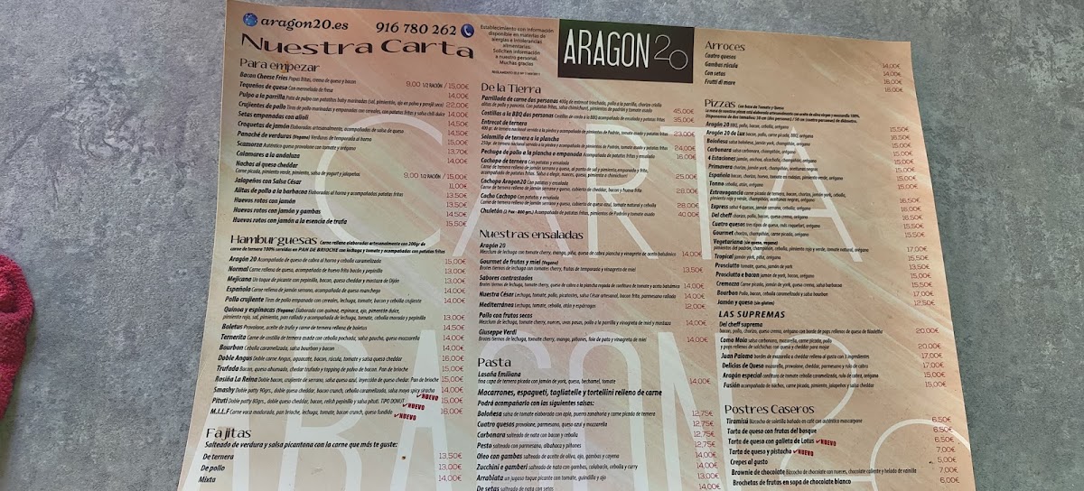 Menu Aragón 20-3