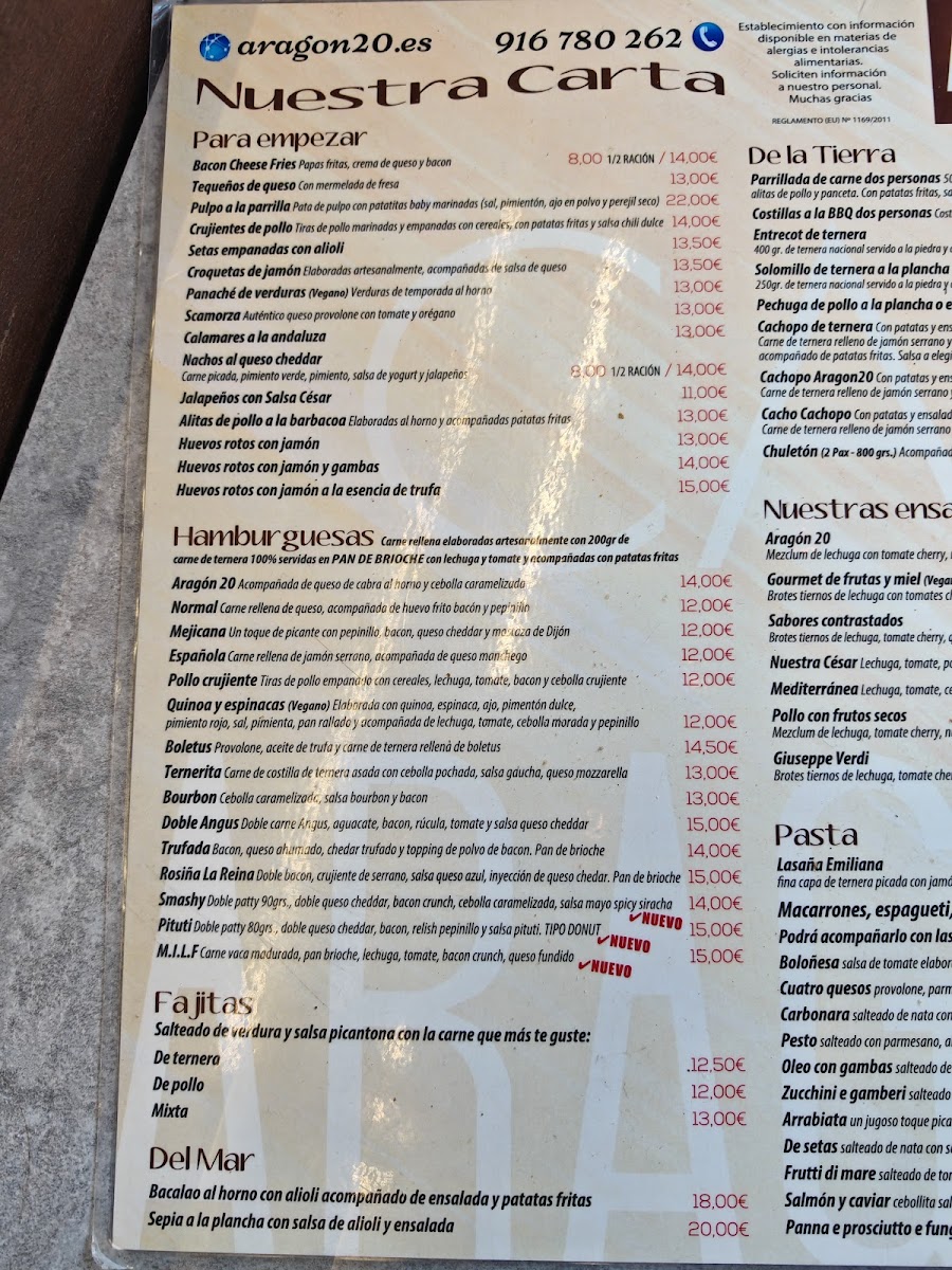 Menu Aragón 20-5