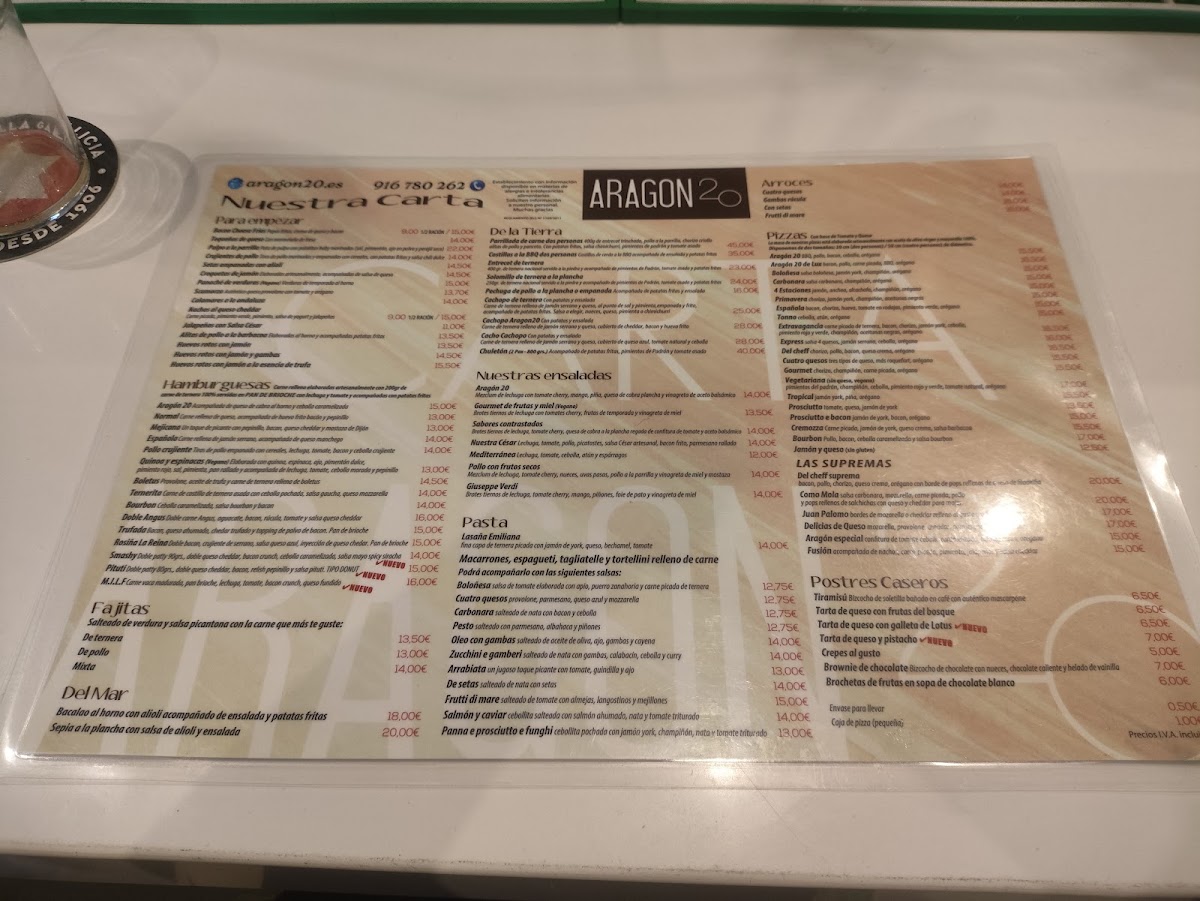 Menu Aragón 20-6